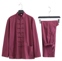 Casual Tang Clothes Tai Chi Uniform Wing Chun Kung fu Suit Soft Cotton Linen