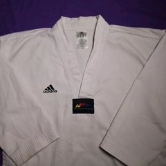 Adidas World Taekwondo Federation Uniform Gi Top Shirt 150cm White