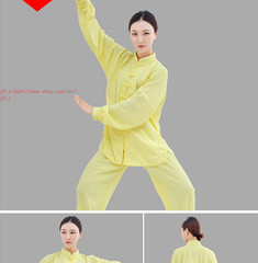 Unisex Cotton National Style Tang Clothes Tai Chi Uniform Wing Chun Kung fu Suit