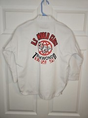 US World Class Taekwondo Gi Dobok Uniform Top Sz 150cm White Martial Arts Supply
