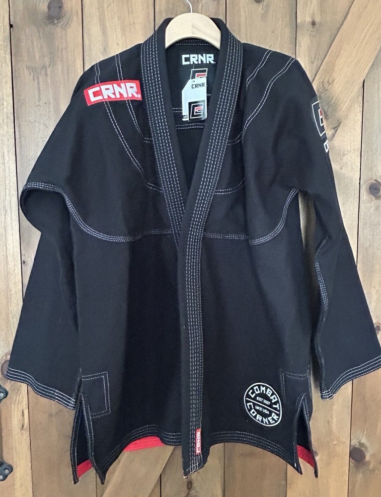 Combat Corner CRNR V6 Jiu Jitsu Gi Size A3 Kimono Jacket Black BRAND NEW W/ TAG!