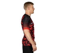 Fuji Match MMA BJJ Jiu Jitsu ShortSleeve Short Sleeve SS Rashguard – Red Black