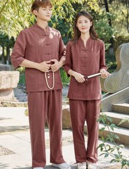Chinese KungFu Tang fu Unisex Tai Chi Uniforms Clothing YOGA Fitness Zen Clothes
