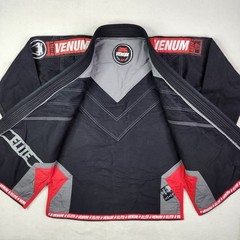 VENUM Elite Jiu-Jitsu Kimono Gi Uniform Set Black Red Size A2 w/ Bag EUC