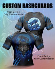 CUSTOM BJJ RASHGUARDS 3 PCS SET EACH