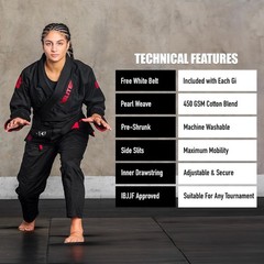 Ultra-Light Women’s BJJ GI – IBJJF Jiu-Jitsu GI for Girls and women See Speci…