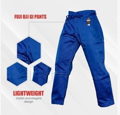 New Fuji Sports All Around Mens Brazilian Jiu Jitsu Jiu-Jitsu BJJ Blue Gi Pants
