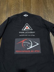 Maeda Red Label A2 Core Academy BJJ Kimono Jacket Top Black Brazilian Jiu-Jitsu