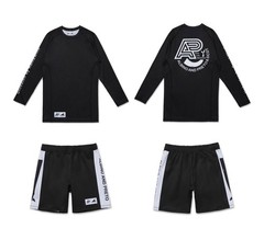 Albino and Preto x DCDT Rash Guard LS & Short (Set) Bjj No Gi Martial Arts