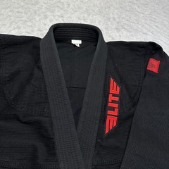 Elite Sports GI Set MMA Brazilian Jujitsu BJJ Uniform Black Red Adult Size C3