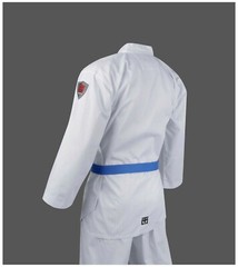 MOOTO BS4.5 Uniform 3XL-200 White V-Neck Taekwondo WT WTF Dobok (U.S.A. shipped)
