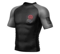 Fuji Summit Flex Lite Mens MMA BJJ Jiu Jitsu Short ShortSleeve SS Rashguard
