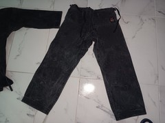 Shureido Karate Uniform size 3.5 Black Made In Japan Jacket Pants Set