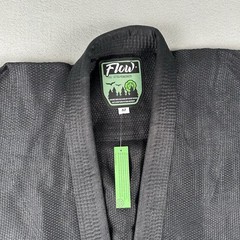 NWT Flow Jiu Jitsu Kimono A2 Black 100% Hemp W/ Pants
