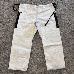 VIKING GEAR MMA BJJ Gi Pants White Black Stitch Jiu Jitsu Martial Arts Size A1