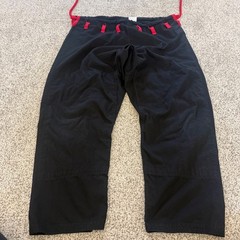 Elite Sports BJJ Gi Brazilian Jiu Jitsu Uniform Black Red Mens Size A4 Set