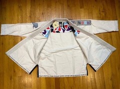 Custom Made Albino Preto BJJ Gi -| Jiu-Jitsu Kimono 450 GSM | Top Quality BJJ Gi