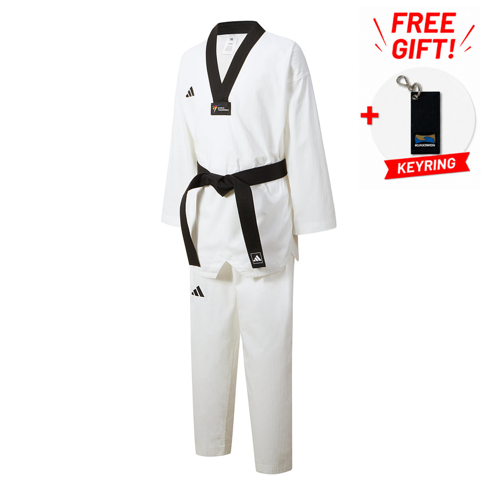 Adidas New Version ADI-CHAMPION 2 Taekwondo Uniform CHAMP-2 WT Dobok TKD + Gift