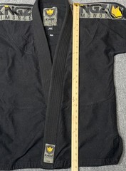 Kingz ONE Jiu Jitsu Gi Jacket A2L Black 100% Cotton BJJ Kimono Mens Top