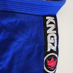 Basic Kingz 2.0 Jiu-Jitsu Uniform Youth M2 Blue Kimono MMA Grappling Martial Art