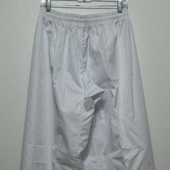 Adidas White Striped Taekwondo Martial Arts Pants Stretch Waist Men’s Size 200