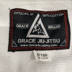 NWT Gracie Brand Jiu-Jitsu Official Gi Top Only Uniform Adult 5/180 JACKET ONLY