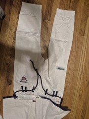 Scramble Athlete Jiu Jitsu Uniform kimono Pant Set White Size A0 Top, Pants, Bag