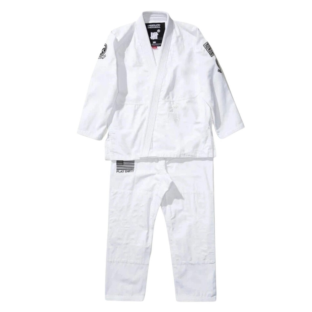 New Shoyoroll Batch 61 Undefeated V2 White BJJ Gi Uniform 450 gsm Jiu Jitsu Suit