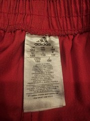 Adidas Track Pants Taekwondo Martial Arts Training Red Wide Leg Size 180 (26-34)