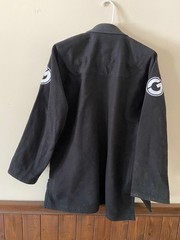 Jiu Jitsu Jacket Gi Black from Gold * Excellent Condition!! A1 100% Cotton