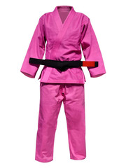 Martial Sports Essential Kids Brazilian Jiu Jitsu Gi Uniform – Pink – Free Belt