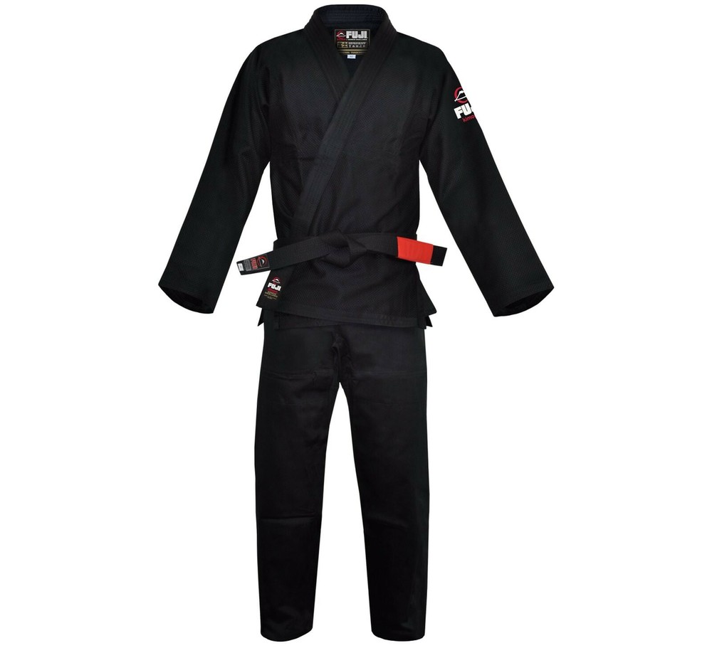 New Fuji Sports All Around Mens Brazilian Jiu Jitsu Gi Jiu-Jitsu BJJ – Black