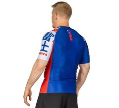 Fuji Kassen MMA BJJ Jiu Jitsu ShortSleeve Short Sleeve SS Rashguard – Blue