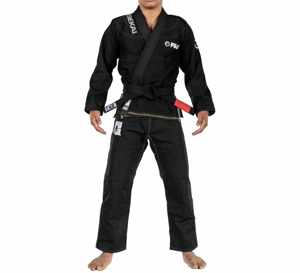 New Fuji Sports Sekai 2.0 „World” Mens Brazilian Jiu-Jitsu BJJ Gi – Black