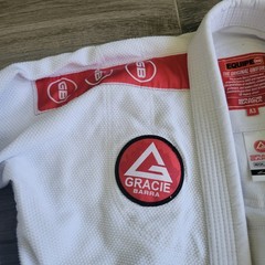 Gracie Barra Equipe GB Edition BJJ Gi Kimono Top Jacket White Adult A3 Jiu Jitsu