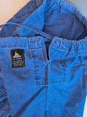 Vulkan Pro Lite BJJ Pants A3 Blue Drawstrings 100% Cotton Size W38 Inseam 26