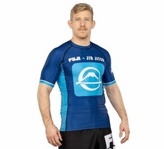 Fuji MMA BJJ Jiu Jitsu ShortSleeve Short Sleeve LS Rashguard – Blue