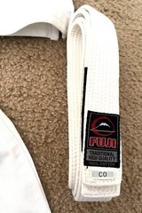 Karate Jiu-Jitsu White Gi Fuji Traditional High Quality Size C0 With Belt