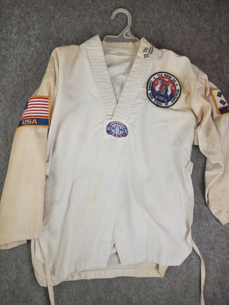 Vintage Lims Tae Kwon Do Top Size 1 Distressed