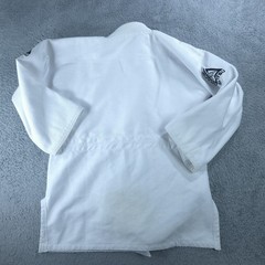 Gracie Jiu-Jitsu Official Gi Jacket Mens Medium White BJJ Training Uniform Top
