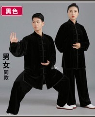 Women Men Martial Arts Uniform Yoga Tai Chi Sets Tang Kung Fu Suit Outfit Thicke