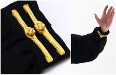 One Suit Unisex Cotton Silk Dragon Embroidery Long Sleeves Tai Chi Uniform Suit