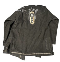 Hayabusa Pro Jiu Jitsu Heavyweight Gold weave Gi Top Size A1 Cotton Black 550gsm