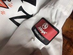 AAMA White Karate Gi 🥋 SiZe 3 Pants And Belt Taekwondo ASIAN SUN LOGO