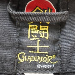 Gladiator by Proforce GI Top Adult Black Jujitsu Judo MMA White Ties Men’s