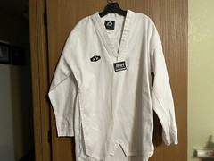Best Sang MooSa Martial Arts US World Class Taekwondo uniform Ribbed Sz 6