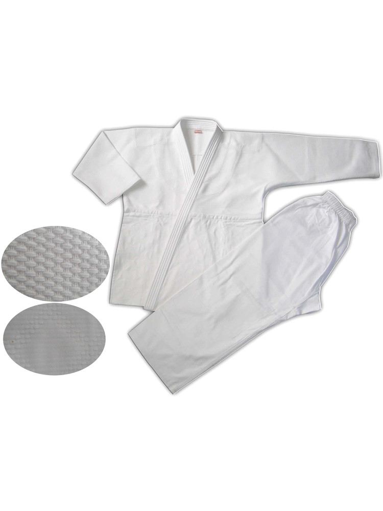 Thapur Sports Elite Single Weave Judo Uniform – White – 500 GSM – Free Belt