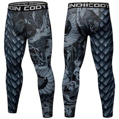 USA Ship Black Dragon BJJ MMA Spats Compression Pants for Brazilian Jiu jitsu