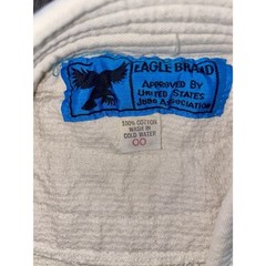 Vintage Eagle Brand L Judo Gi Kodokan Robe 70s Quilted Sz 00