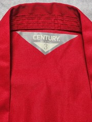 Century Sz 3 Martial Arts Red Canvas Kimono Top Jacket Adult Small Karate